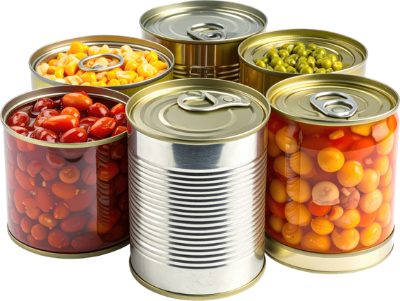 Canned vegetables and peppers