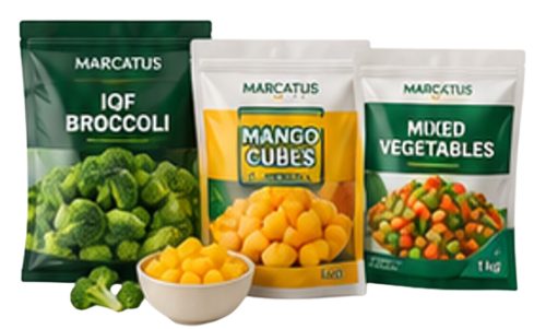 Marcatus retail bags of frozen produce