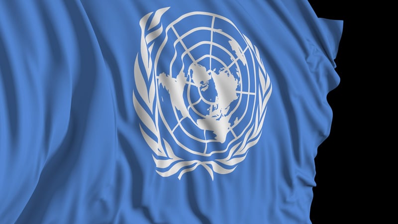 The United Nations flag